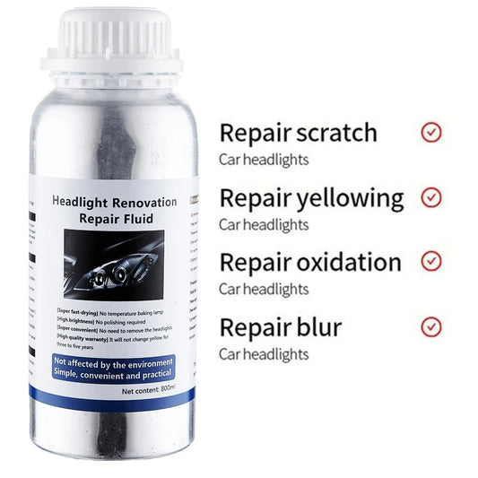 800ML Car Headlight Polishing Liquid Polymer Car Headlamp Renovation Restoration Cleaning Agent Auto Repair Products by Anti Spier