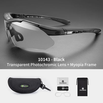 ROCKBROS Photochromic Cycling Glasses Bicycle UV400 Sports Eyewear Ultralight Riding MTB Sunglasses Men Fishing Bike Equipment by Anti Spier