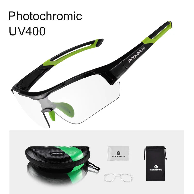 ROCKBROS Photochromic Cycling Glasses Bicycle UV400 Sports Eyewear Ultralight Riding MTB Sunglasses Men Fishing Bike Equipment by Anti Spier