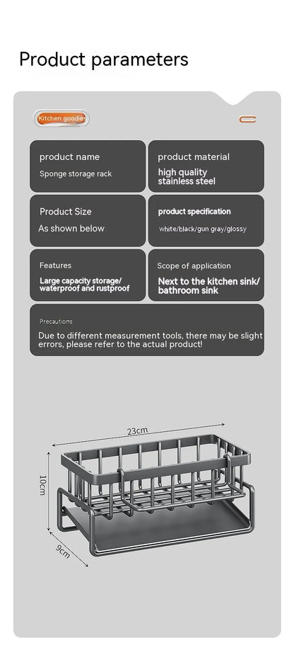 Multi-Functional Kitchen Sink Storage & Drainage Rack by Anti Spier