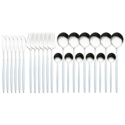 24 Pieces Luxury Cutlery Set by Anti Spier