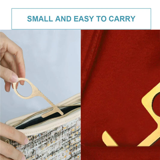 Brass Key Elevator Button Contactless Safety Door Opener by Anti Spier