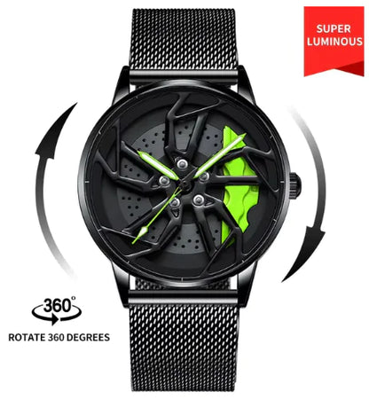 Men 3D Real Wheel Watches by Anti Spier