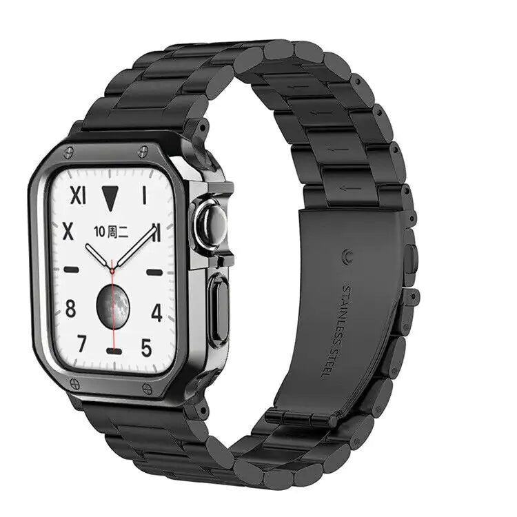 Stainless Steel For Apple Watch iWatch Band 8 7 6 5 4 3 2 SE 38/41/40/42/44/45mm by Anti Spier