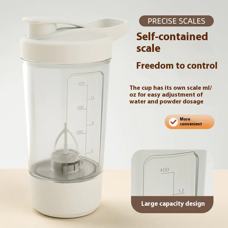 400ML Electric Protein Shaker Bottle by Anti Spier