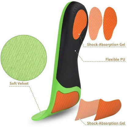 Orthotic Shoe Insoles Inserts Flat Feet High Arch Support For Plantar Fasciitis by Anti Spier