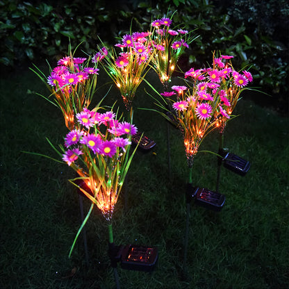 Solar Garden Lights LED Flower Stake Lamp Outdoor Yard Waterproof Patio Decor by Anti Spier