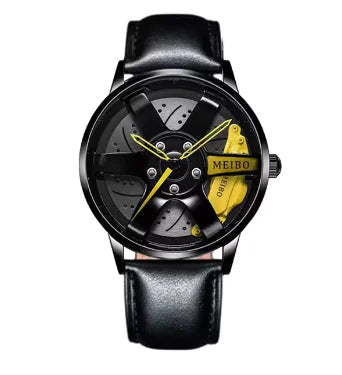 New Fashion Casual Car Wheel Hub Caliper Design Watches Men by Anti Spier
