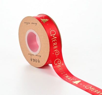 Ribbon Printed Christmas Design Decoration Gift Packing by Anti Spier