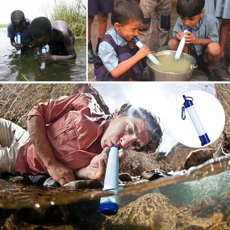 Portable Outdoor Survival Water Life Straw by Anti Spier