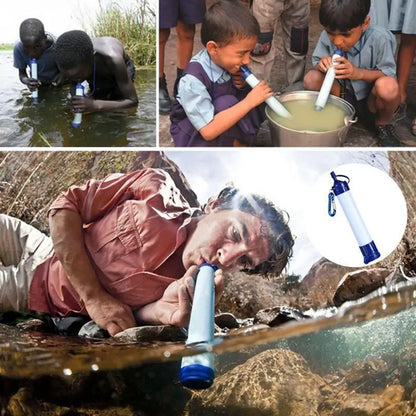 Portable Outdoor Survival Water Life Straw by Anti Spier