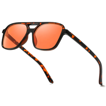 SODQW Aviator Blue Light Blocking Glasses for Women Men Reduce Eyestrain Orange Anti Blue Eyeglasses for Computer TV Gaming by Anti Spier