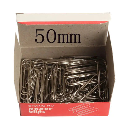 Jumbo (50mm) Silver Paper Clip (100/Pack) by Anti Spier
