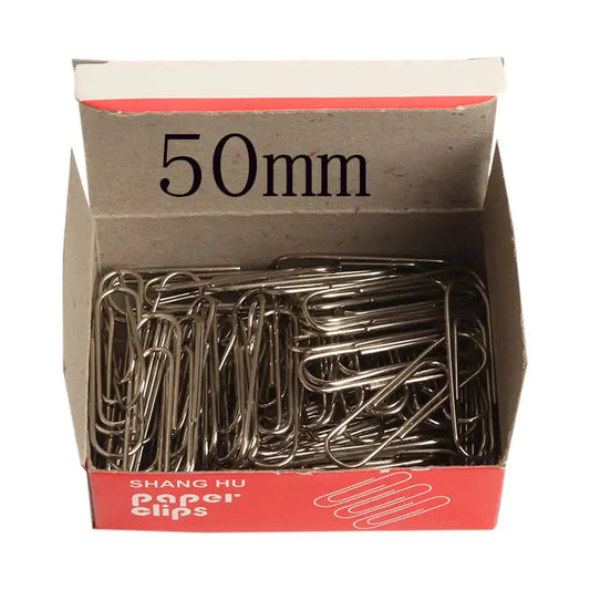 Jumbo (50mm) Silver Paper Clip (100/Pack) by Anti Spier