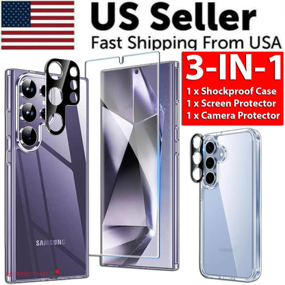 For Samsung Galaxy S24 Ultra Plus Shockproof Case & Screen Protector & Camera US by Anti Spier