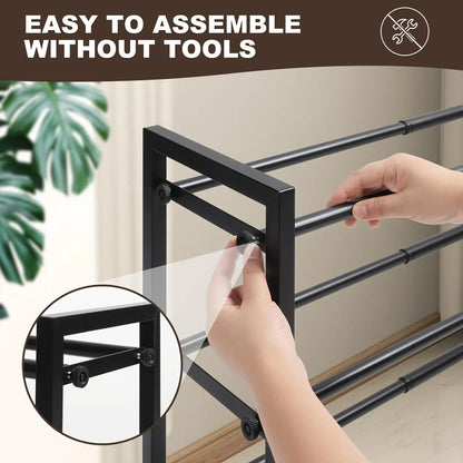 Expandable 3-Tier Metal Shoe Rack by Anti Spier