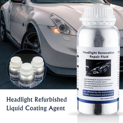 800ML Car Headlight Polishing Liquid Polymer Car Headlamp Renovation Restoration Cleaning Agent Auto Repair Products by Anti Spier