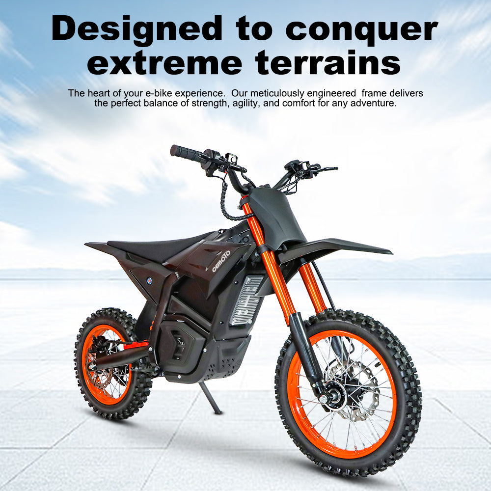 OEM US Stock Electric Dirt Bike 3000W 48V21AH Lithium Battery 14/12 Inch Tire Hydraulic Brake Off-Road Cross Bike for Te
