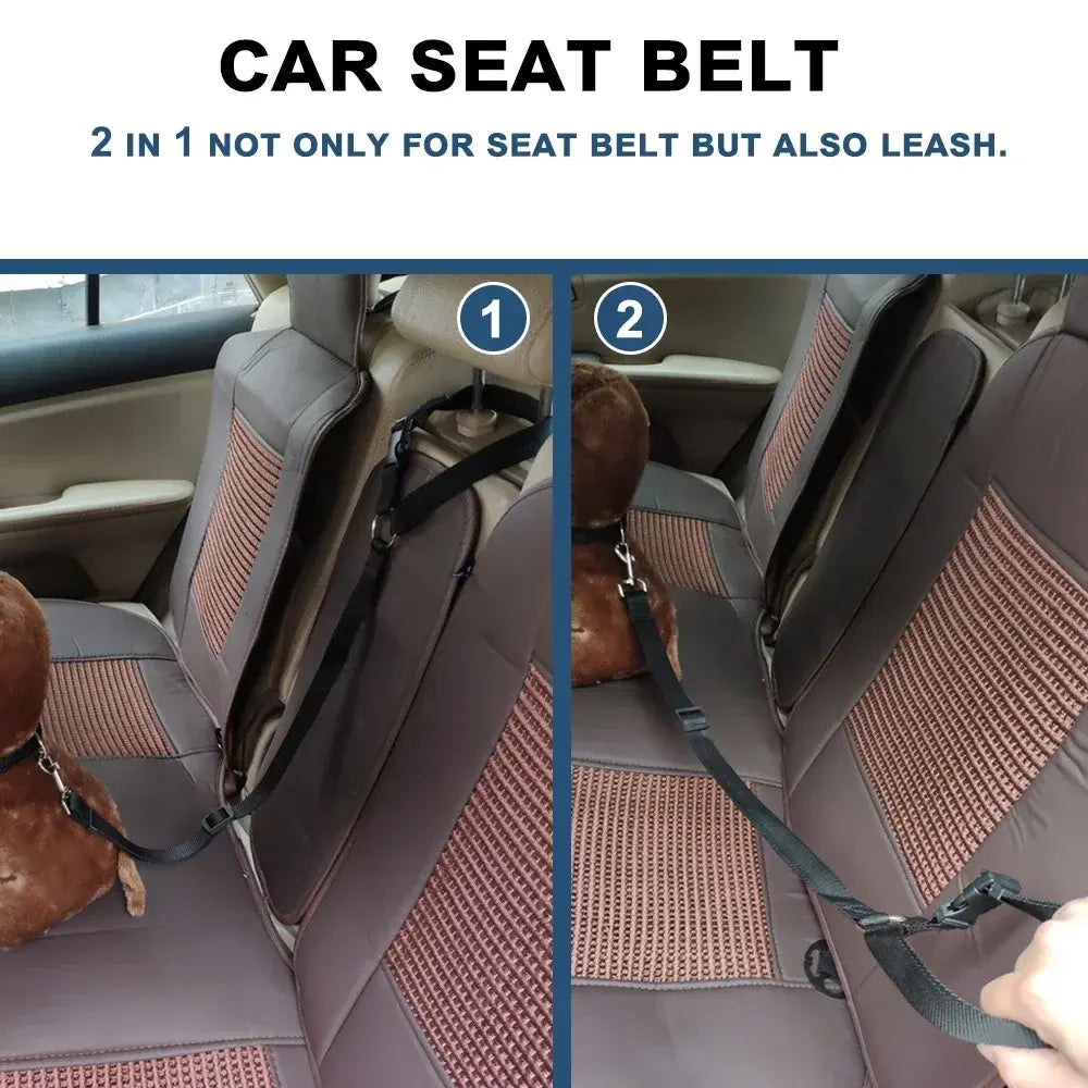 Pet Car Seat Belt & Harness Safety And Style by Anti Spier