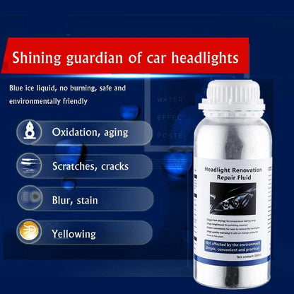 800ML Car Headlight Polishing Liquid Polymer Car Headlamp Renovation Restoration Cleaning Agent Auto Repair Products by Anti Spier