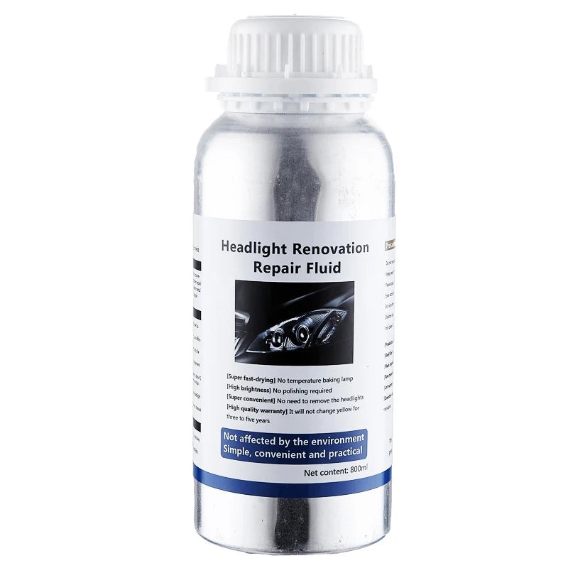 800ML Car Headlight Polishing Liquid Polymer Car Headlamp Renovation Restoration Cleaning Agent Auto Repair Products by Anti Spier