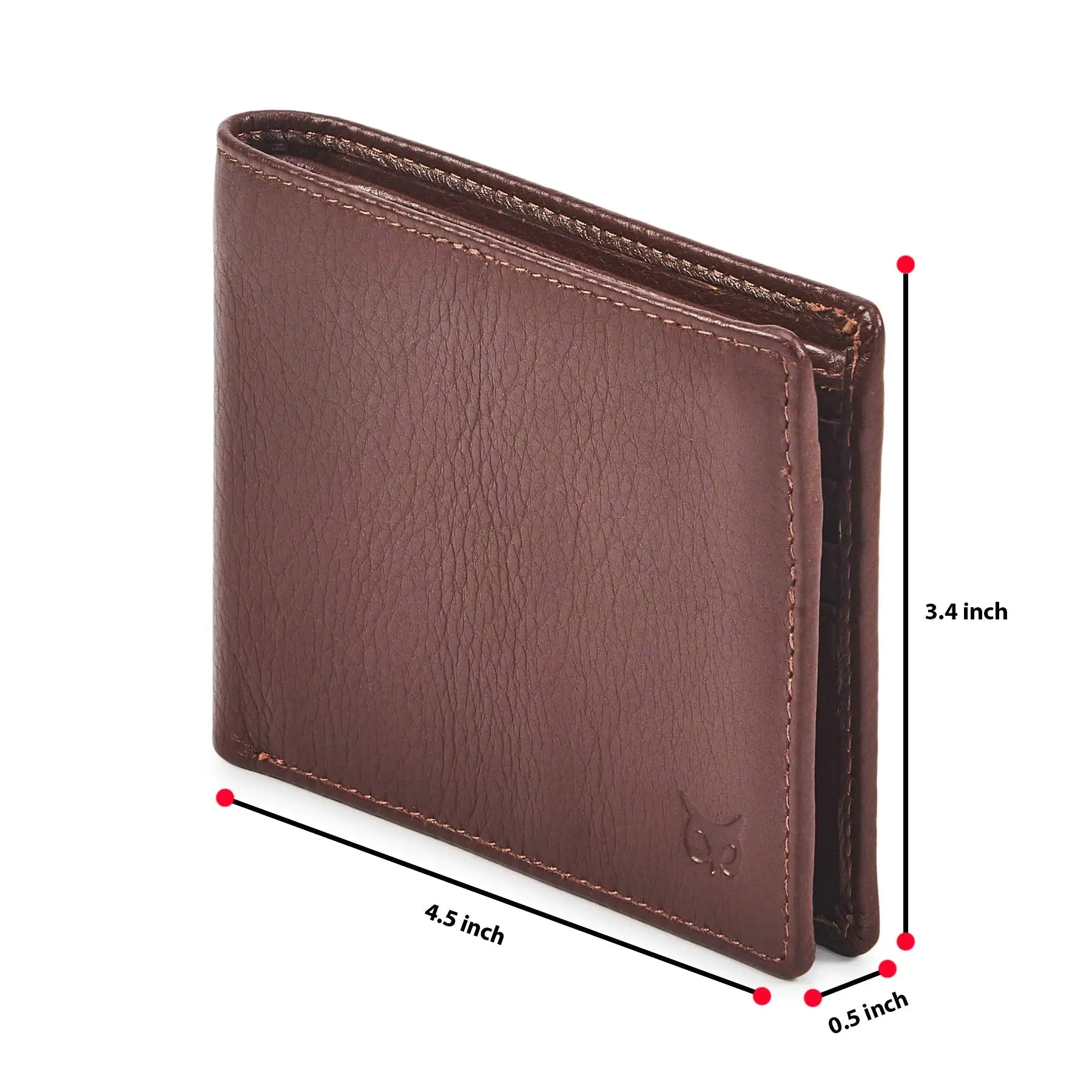 Real Leather Mens Bifold Wallet RFID Blocking Slim Minimalist Front Pocket - Thin & Stylish with ID Window in Gift Box (Nappa, Cognac) Cognac Nappa by Anti Spier