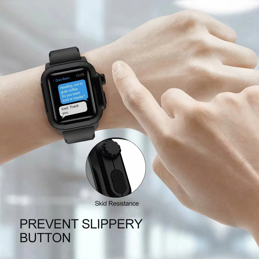 Waterproof Case And Strap Watch by Anti Spier