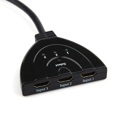 3 Port HDMI Splitter Cable 1080/4K Switch Switcher HUB Adapter for HDTV PS4 Xbox by Anti Spier
