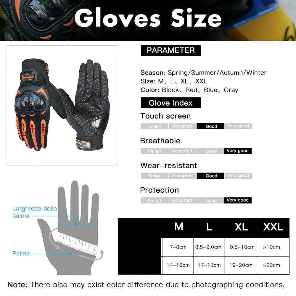 Racing Motorcycle Motorbike Motocross Riding Dirt Bike Full Finger Sports Gloves by Anti Spier