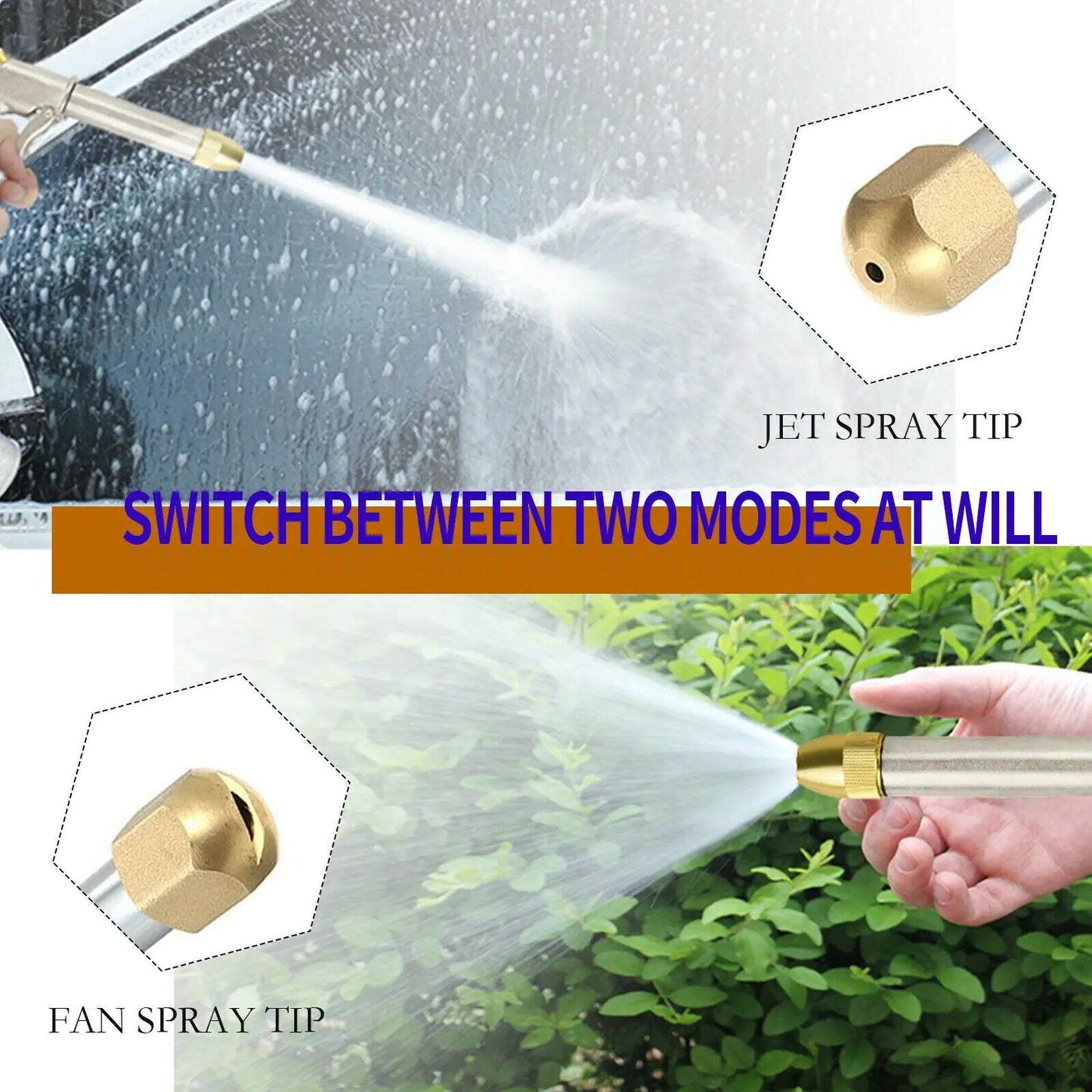 High Pressure Power Washer Water Spray Gun Nozzle Wand Attachment Garden Hose by Anti Spier