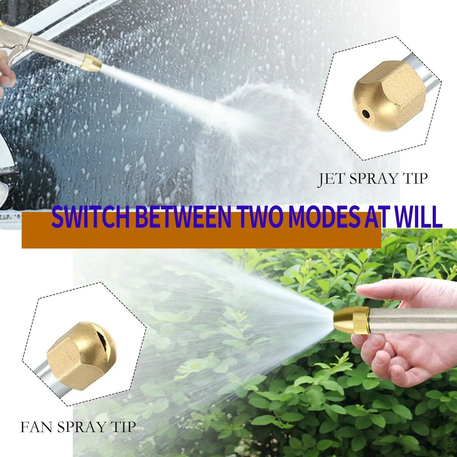 High Pressure Power Washer Water Spray Gun Nozzle Wand Attachment Garden Hose by Anti Spier