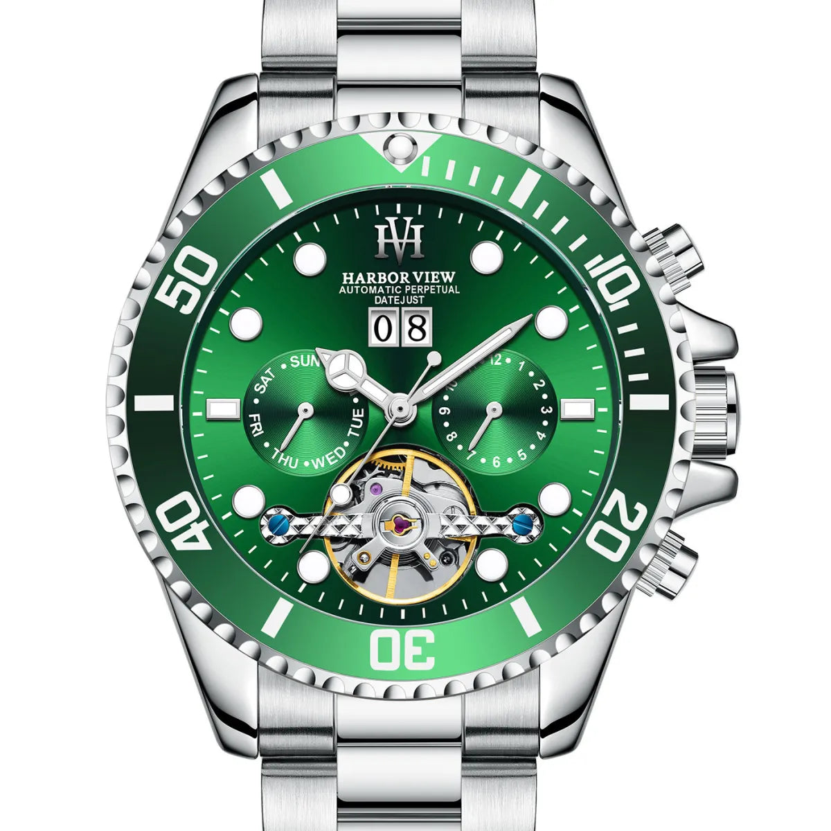ARBOR VIEW Tourbillon Green Mechanical Watch by Anti Spier