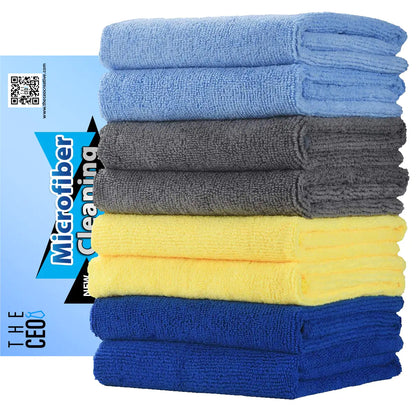 THE CEO Multipurpose Microfiber Cleaning Cloth - 8 Pack by Anti Spier