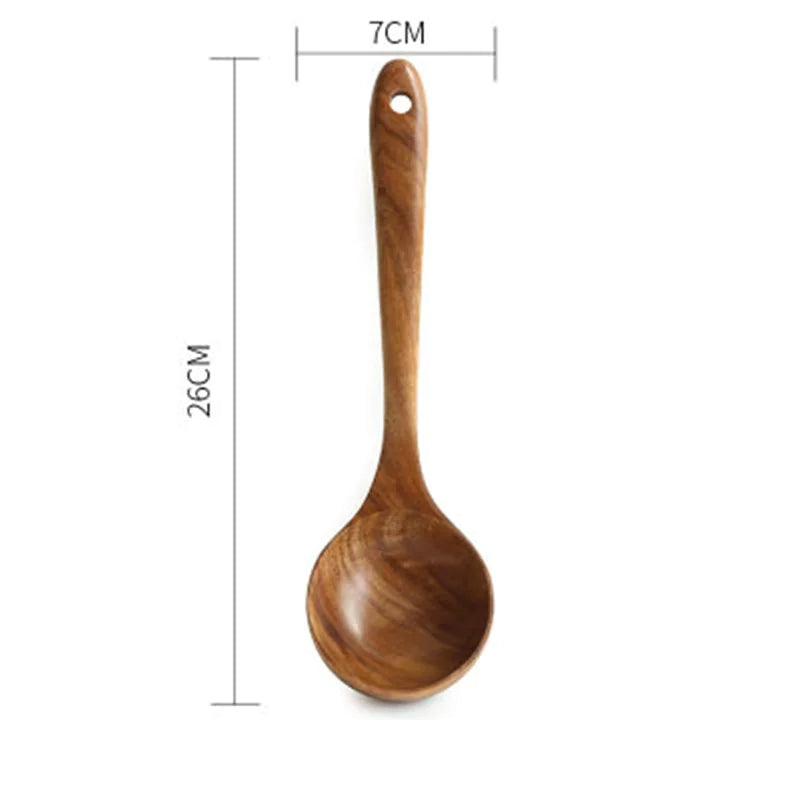 Essential Non-Stick Cookware & Wooden Spoon Set by Anti Spier