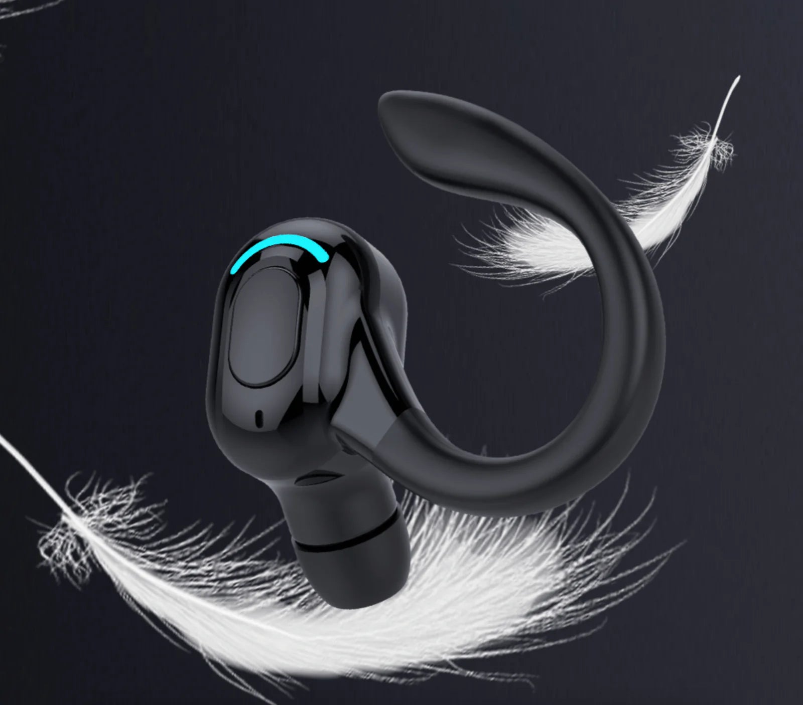 New Bluetooth 5.1 Headset Wireless Earbuds Earphones Stereo Headphones Ear Hook by Anti Spier