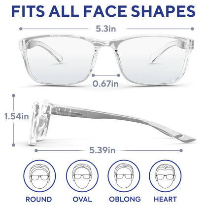 Stylish Blue Light Computer Blocking Glasses for Men and Women - Ease Digital Eye Strain, Dry Eyes, Headaches and Blurry Vision - Instantly Blocks by Anti Spier