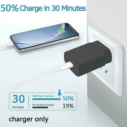 25w Super Fast Charger Type USB-C 10FT Cable For Samsung Galaxy S23 S22 S21 S20 by Anti Spier