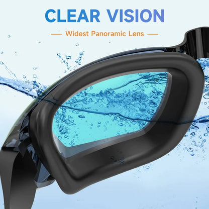 Clear Comfortable Swimming Goggles UV- Anti-Fog Swim Glasses Mirror Adult & Kids by Anti Spier