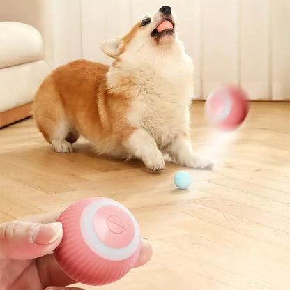 Electric Dog Toys Smart Puppy Ball Toys For Cat Small Dogs Funny Auto Rolling Ball Self-moving Puppy Games Toys Pet Accessories by Anti Spier