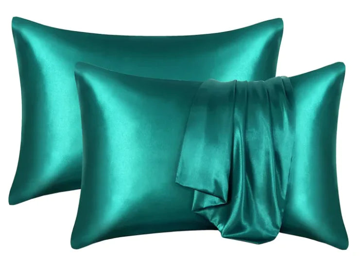 Silk-like Solid Color Pillowcase by Anti Spier