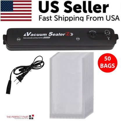 Vacuum Sealer Machine Food Preservation Storage Saver Automatic With Seal Bag by Anti Spier