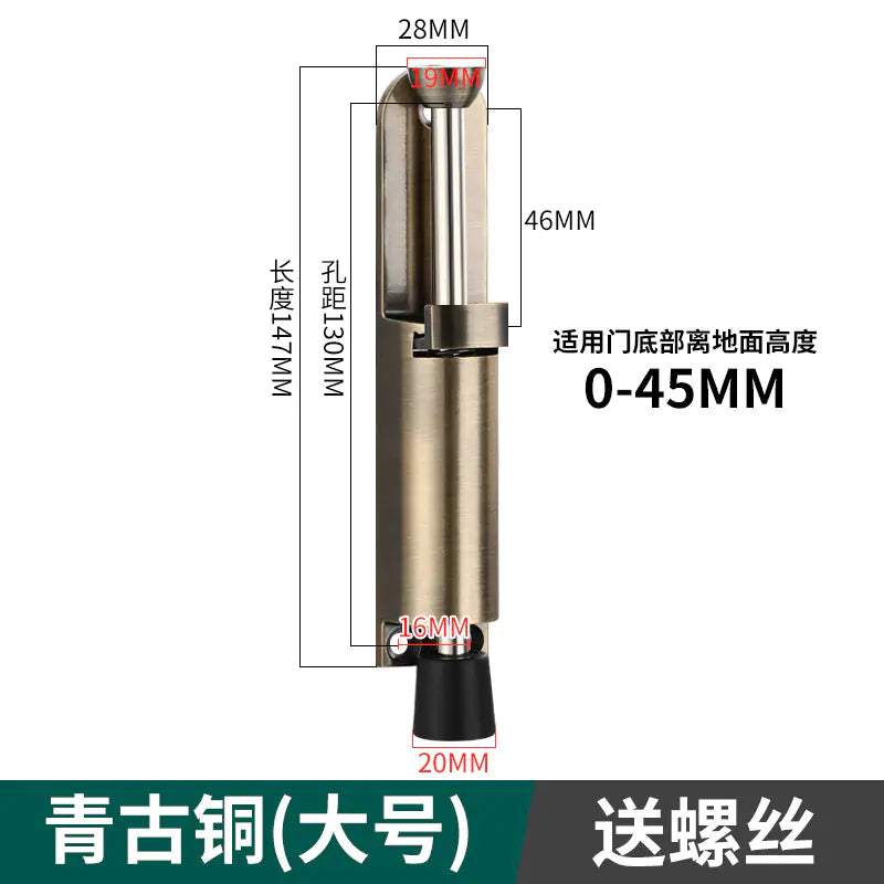 Invisible Foot-operated Door Stopper and Holder by Anti Spier