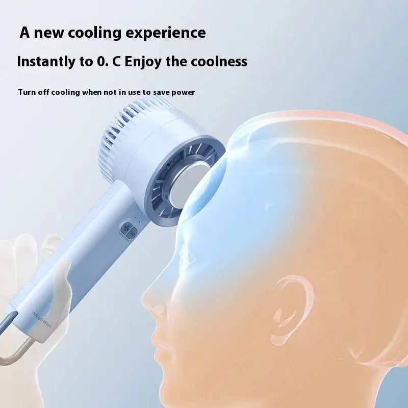 2024 Summer Gadget Handheld Turbo Jet Fan Mini Portable Ice Cold Fan Generation Brushless Motor Wind High Speed Duct Fans Violent Blower by Anti Spier