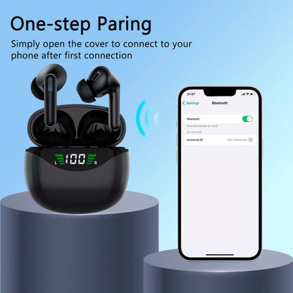 Bluetooth Earbuds Headset 5.3 Wireless Noise Cancelling TWS Trucker Waterproof by Anti Spier
