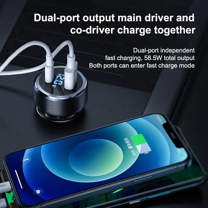 Metal Alloy Car Charger by Anti Spier