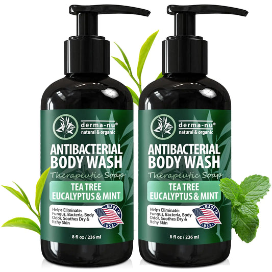Antibacterial Body Wash - Antibacterial Soap And Tea Tree Body Wash For Jock Itch, Athletes Foot, Eczema And Back Acne - Anti Bacterial Body Soap For Men And Women Safe For All Skin Types - 2 Pack 8 Fl Oz (Pack of 2) by Anti Spier