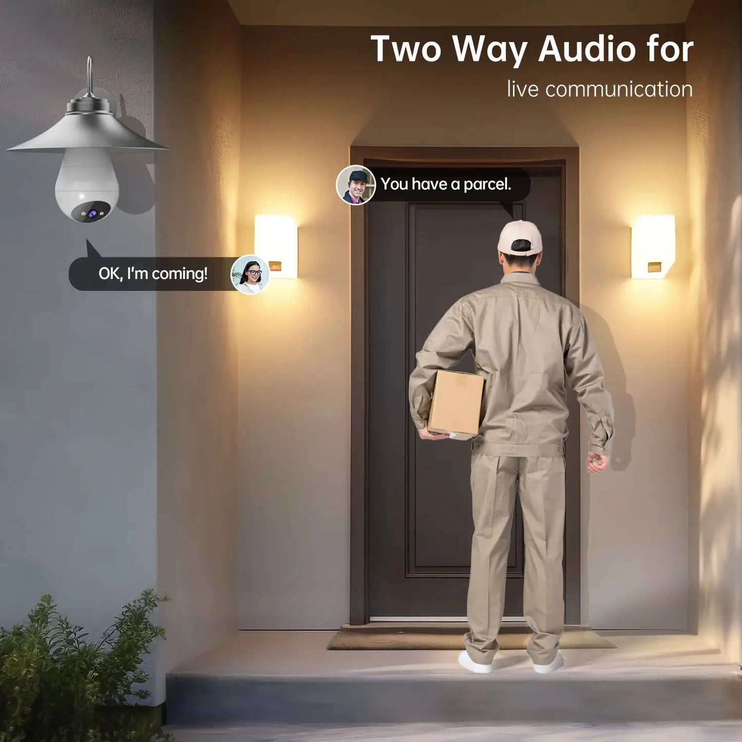 WiFi Bulb Camera with Night Vision by Anti Spier