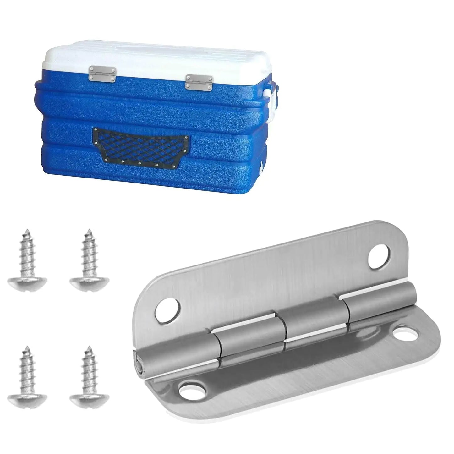 3PCS Stainless Steel Cooler Hinges & Screws Replacements For Igloo Cooler Parts by Anti Spier