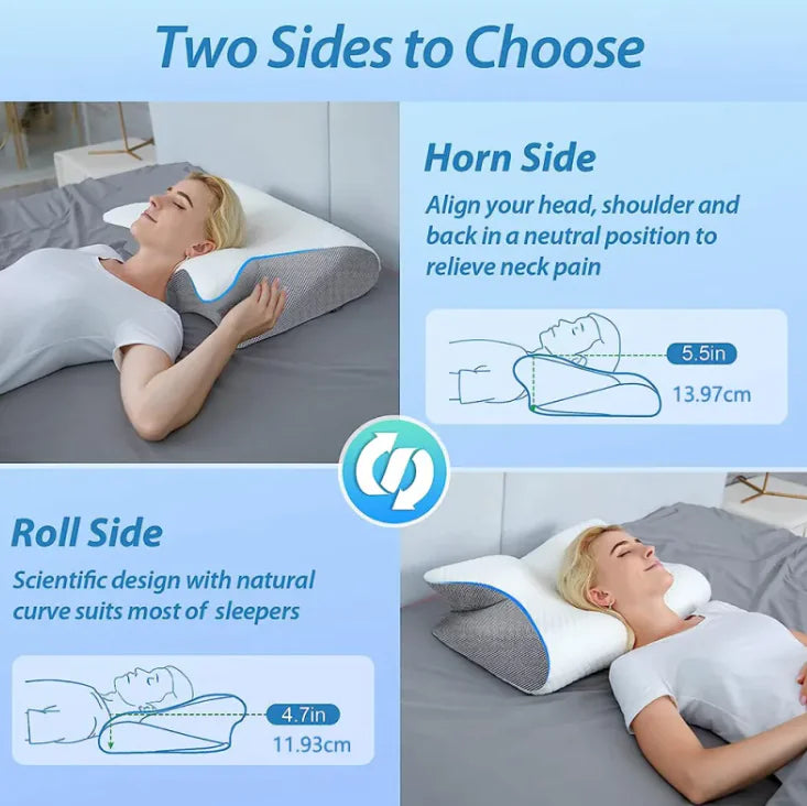 Memory Pillow Sleep Cervical Support by Anti Spier