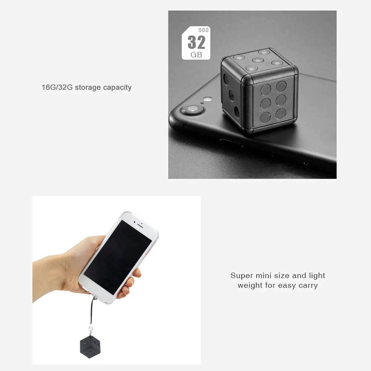 Mini Dice Camera Home Security Night Vision HD 1080P Motion Detection Nanny Cam by Anti Spier
